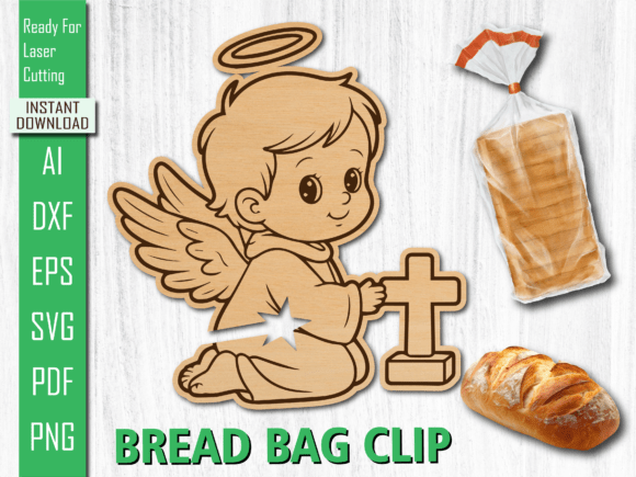 Christian Cupid Cross Laser Bread Clip: A Fun, Practical Design