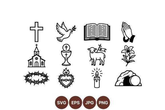 Christian Faith SVG Symbols: A Versatile Graphics Pack