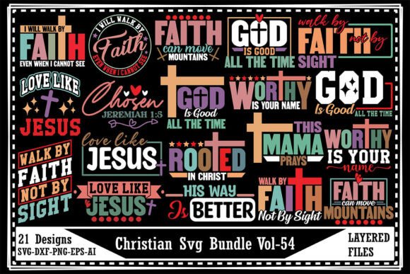 Christian Svg Bundle Vol-54: A Versatile Graphics Asset for Crafts