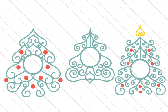 Christmas Tree Monogram Frames: A Versatile Craft Asset