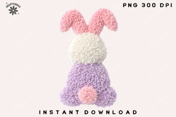 Crochet Easter Bunny Png for Creative Graphics