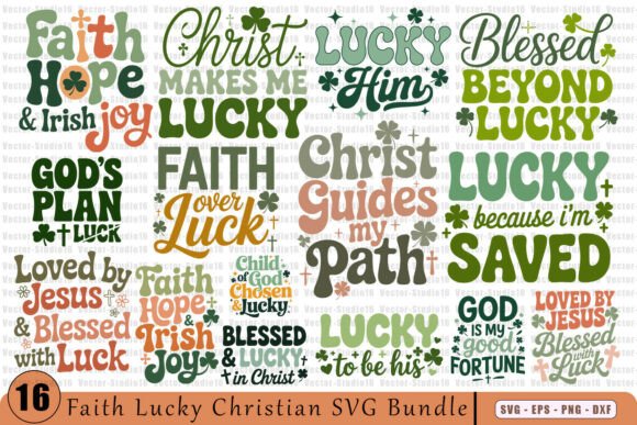 Faith Lucky Christian SVG Bundle: A Divine Design