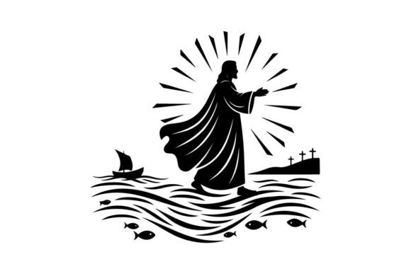 Jesus Christ Walking on Water Embroidery Review