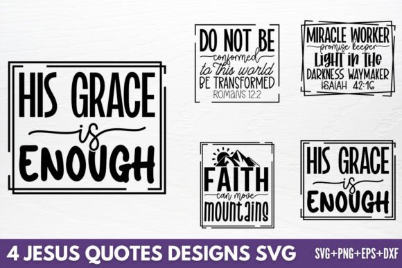 Jesus Designs SVG, 4 SVG Design for Creative Crafts