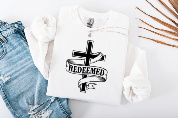 Redeemed Cross Christian Faith SVG for Crafts and Graphics