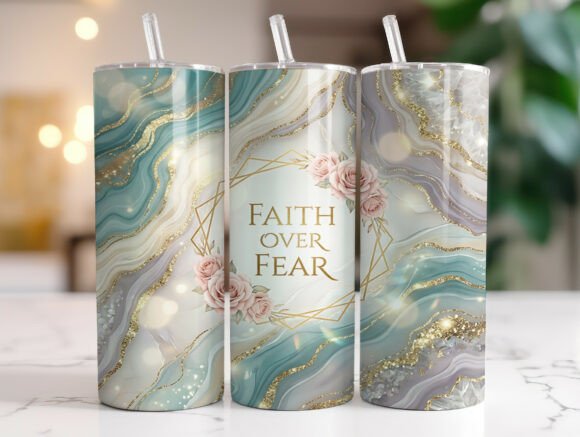 Review: Faith over Fear Christian Tumbler Graphics