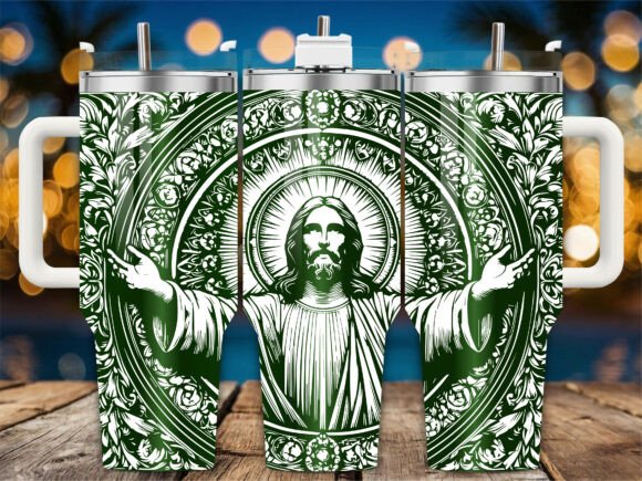 Sacred Jesus Pattern: A Unique Graphics Asset for Crafts